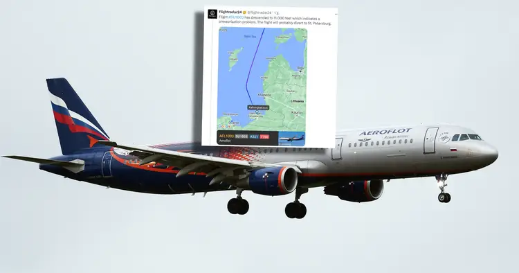 Rosyjski samolot nad Bałtykiem